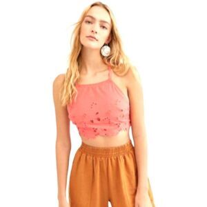 New Free People June High Neck  Eyelet Bralette
